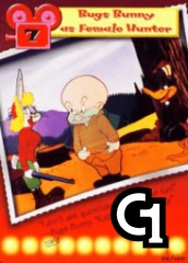 Bugs Bunny as Female Hunter